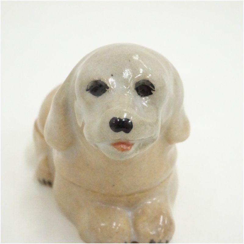 琴浦窯 和田桐山造 干支戌香合（共箱） 茶道具 茶道 香道 香道具