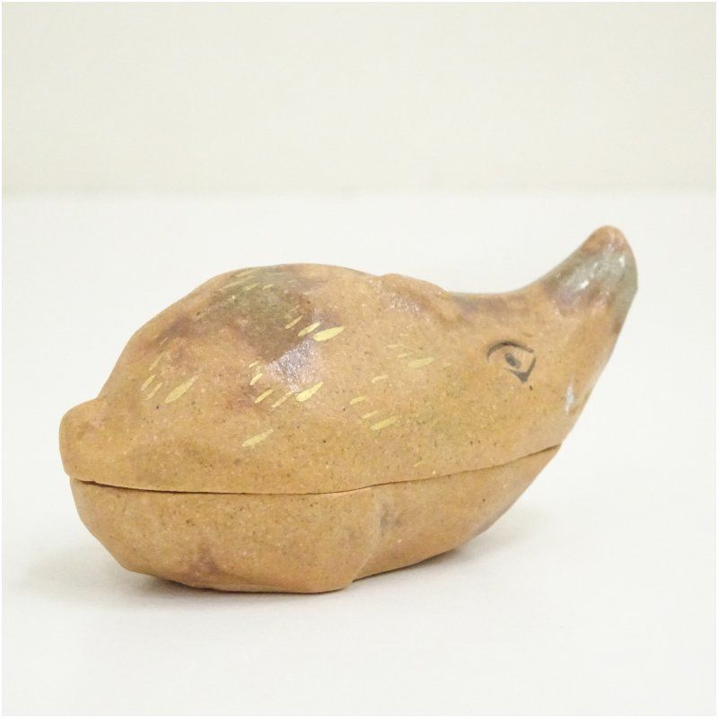 琴浦窯 和田桐山造 干支亥香合（共箱） 茶道具 茶道 香道 香道具