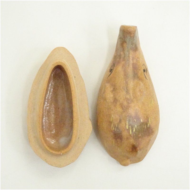 琴浦窯 和田桐山造 干支亥香合（共箱） 茶道具 茶道 香道 香道具