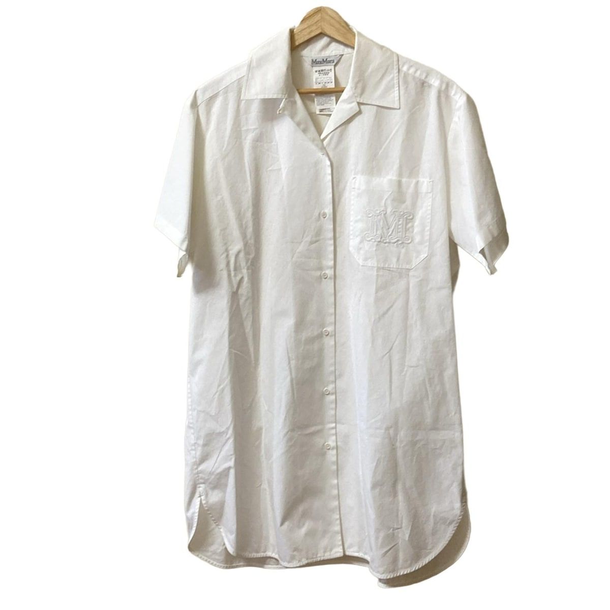 Max Mara(マックスマーラ) ワンピース サイズJ38 レディース - 白 開襟