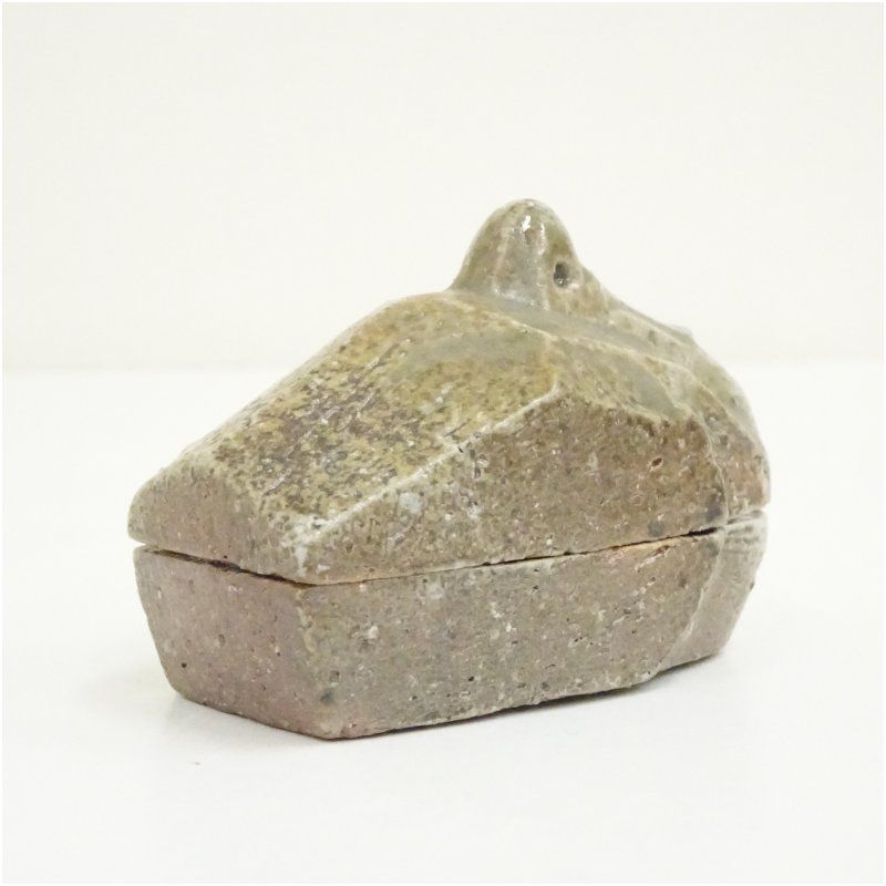 信楽焼 高橋楽斎造 鶴香合（共箱） 茶道具 茶道 香道 香道具 おしゃれ