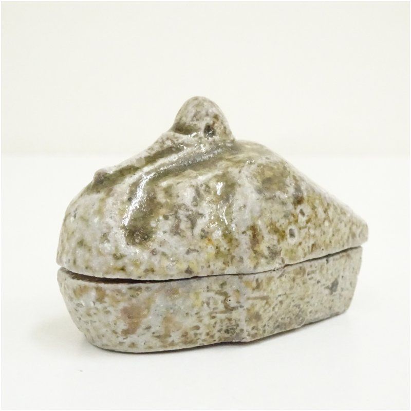 信楽焼 高橋楽斎造 鶴香合（共箱） 茶道具 茶道 香道 香道具 おしゃれ