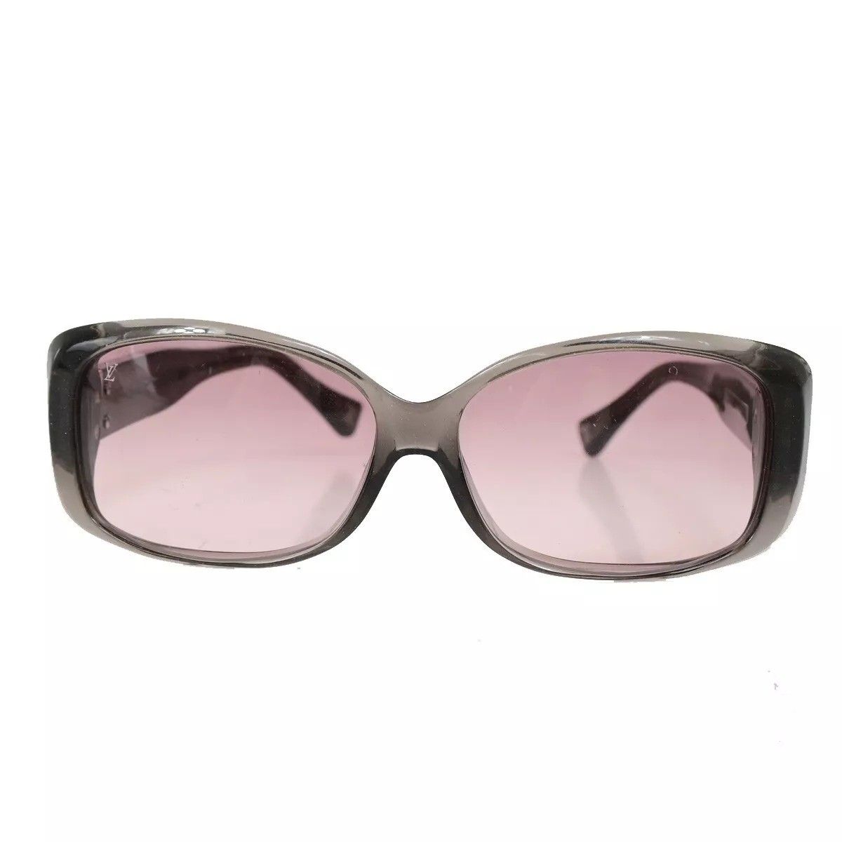 LOUIS VUITTON ルイ ヴィトン LV サングラス パープル ブラック ラメ レディース 30 BS 088 上品カジュアル メガネ 