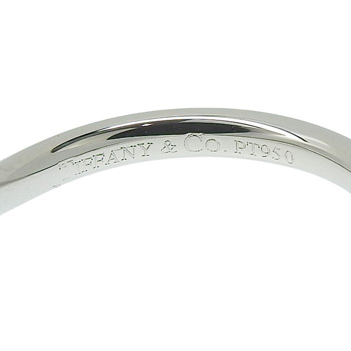 TIFFANY & Co. ティファニー カーブドバンド ダイヤ リング Pt950