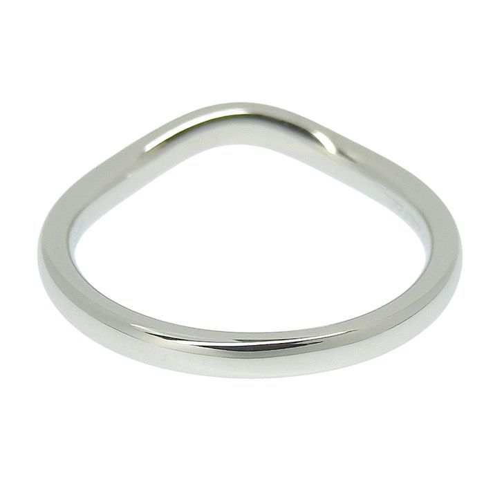 TIFFANY & Co. ティファニー カーブドバンド ダイヤ リング Pt950