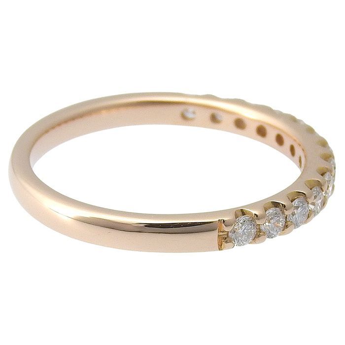 K18 湾曲したデザインのリング 約12号