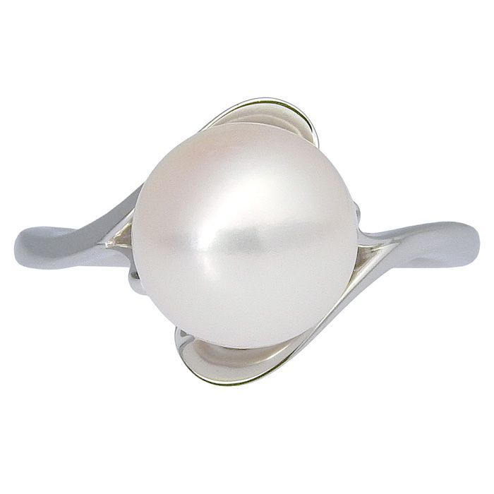 MIKIMOTO ミキモト デザイン パール リング Pt950 プラチナ パール