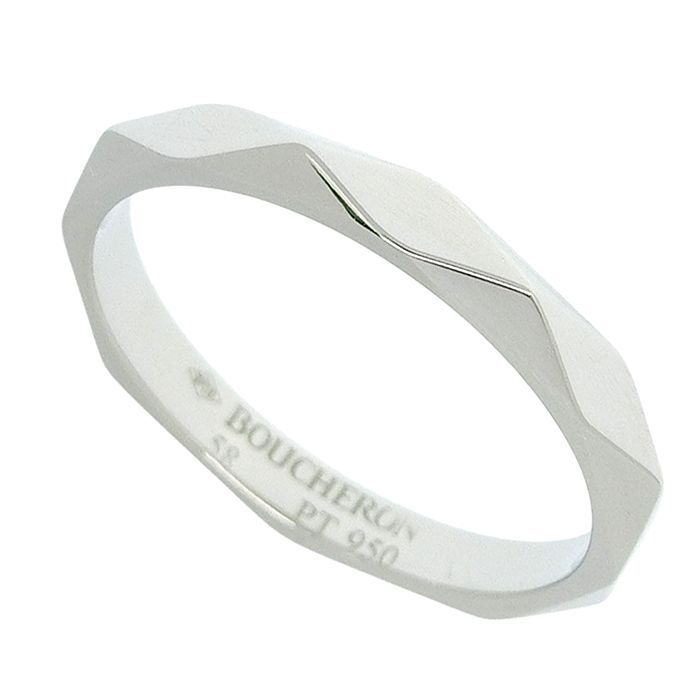BOUCHERON ブシュロン ファセット リング Pt950 プラチナ #58 18 BOUCHERON ブシュロン ファセット リング Pt950 プラチナ #58 18