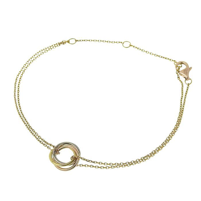 CARTIER カルティエ スウィート トリニティ ブレスレット K18YG K18WG