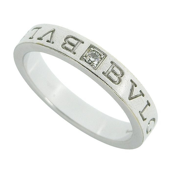 BVLGARI ブルガリ ブルガリブルガリ ダブルロゴ ダイヤ リング K18WG