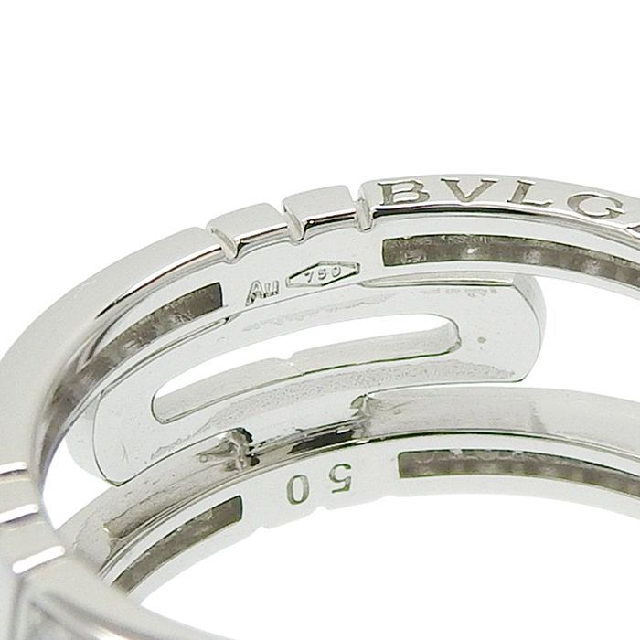 BVLGARI ブルガリ パレンテシ オープンワーク ダイヤ リング K18WG 750