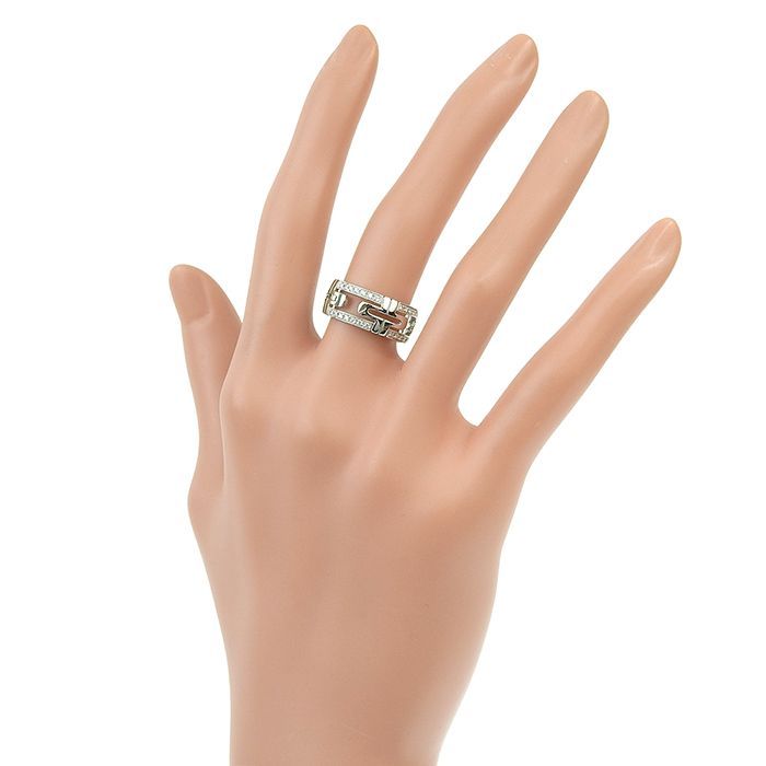 BVLGARI ブルガリ パレンテシ オープンワーク ダイヤ リング K18WG 750