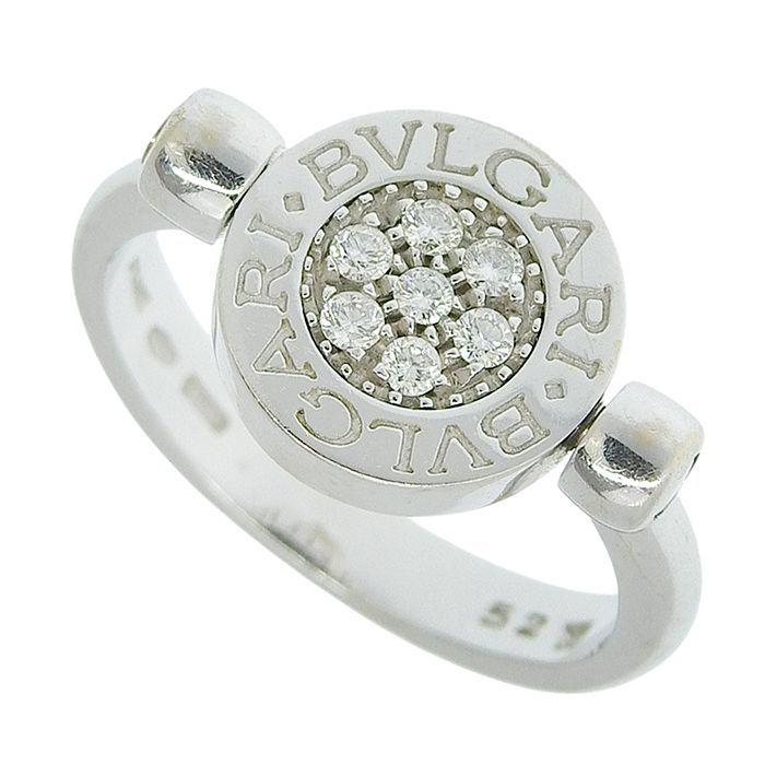 BVLGARI ブルガリ ブルガリブルガリ フリップ ダイヤ オニキス リング