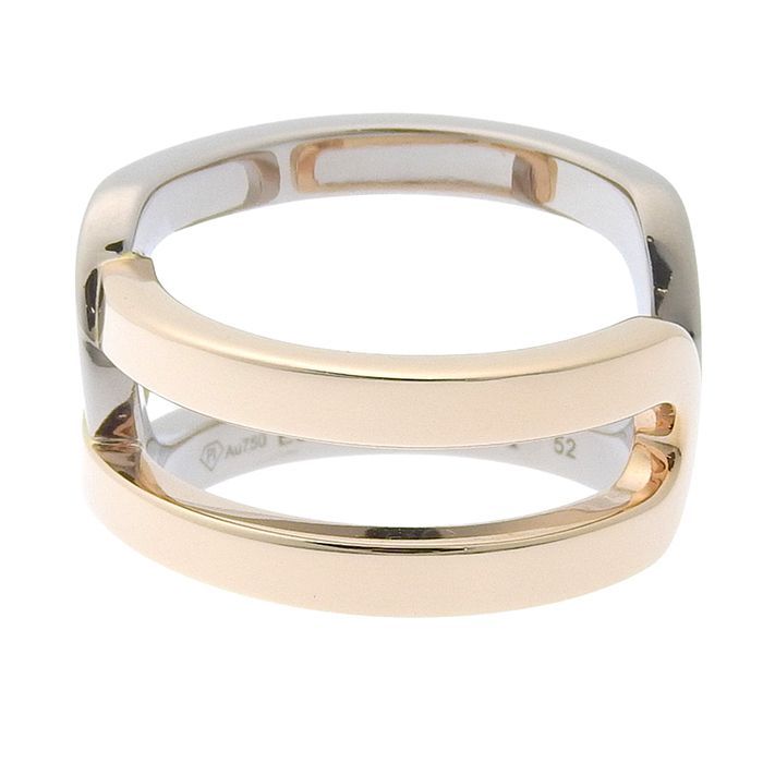 PIAGET ピアジェ ポセション コンビ リング K18WG/K18PG 750 ホワイト