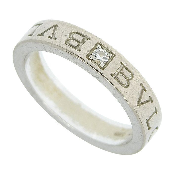 BVLGARI ブルガリ ブルガリブルガリ ダブルロゴ ダイヤ リング K18WG