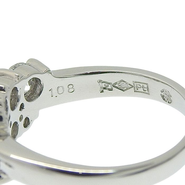 モニッケンダム　1.21ctフラワーダイヤモンドリング 8号弱 pt900 MONNICKENDAM モニッケンダム デザイン ダイヤ リング Pt900 プラチナ