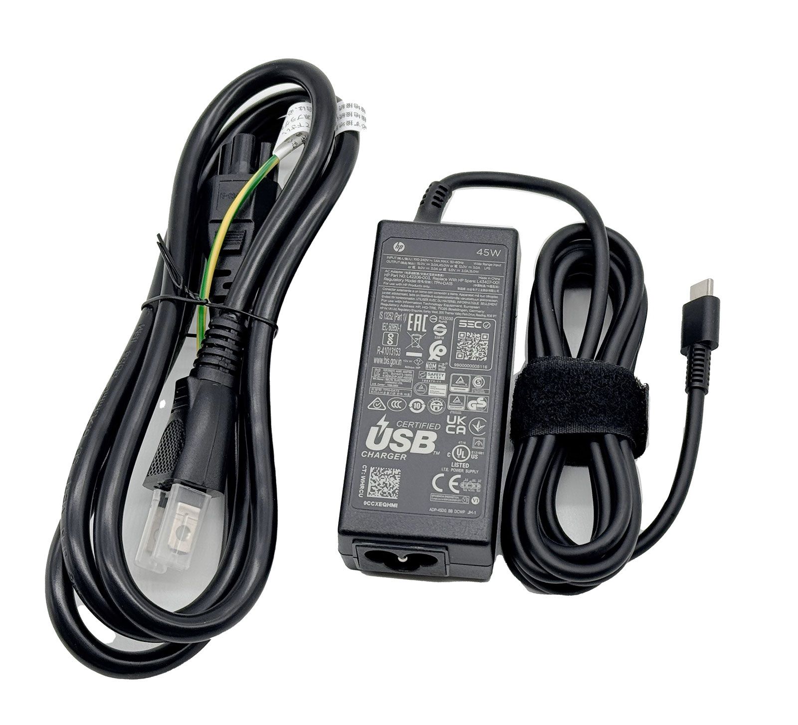 純正 HP 45W USB-C ACアダプター TPN-LA15 TPN-DA15 TPN-LA19