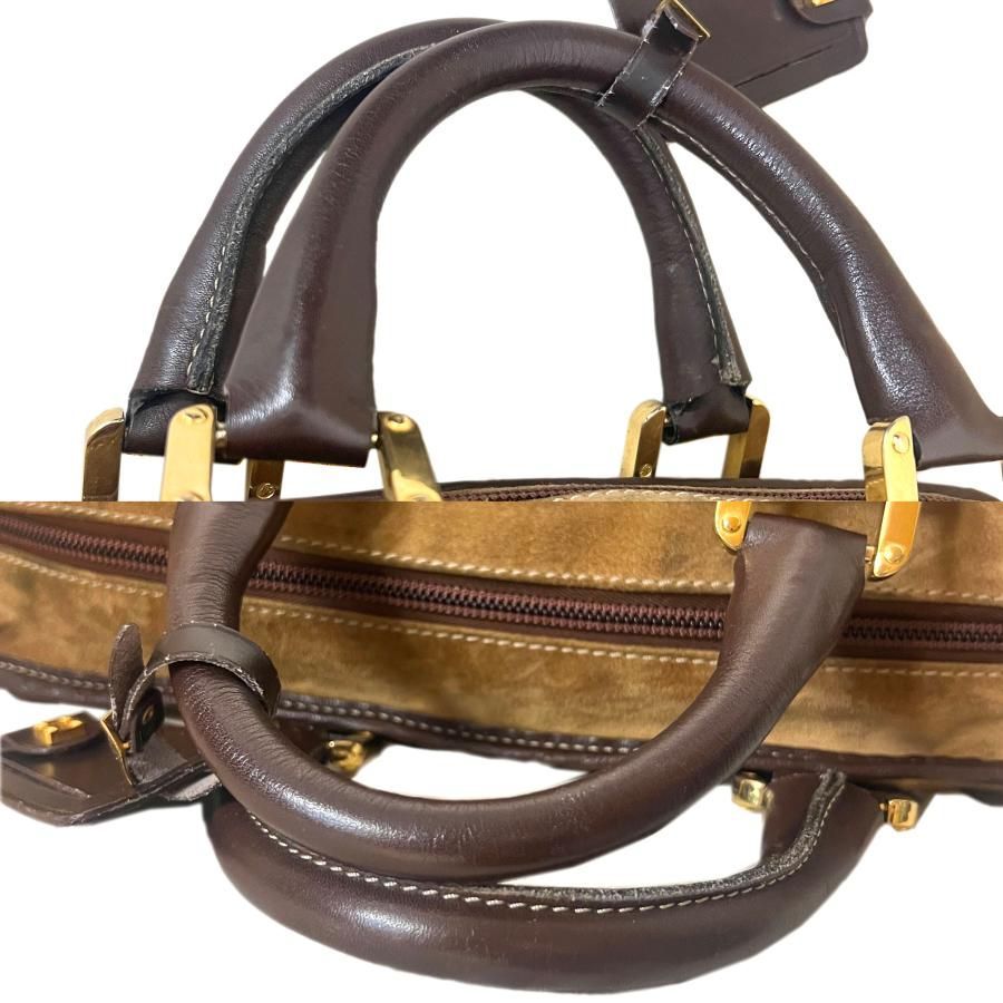 LOEWE ロエベ バッグ アマソナ40 スエード レザー ボストン