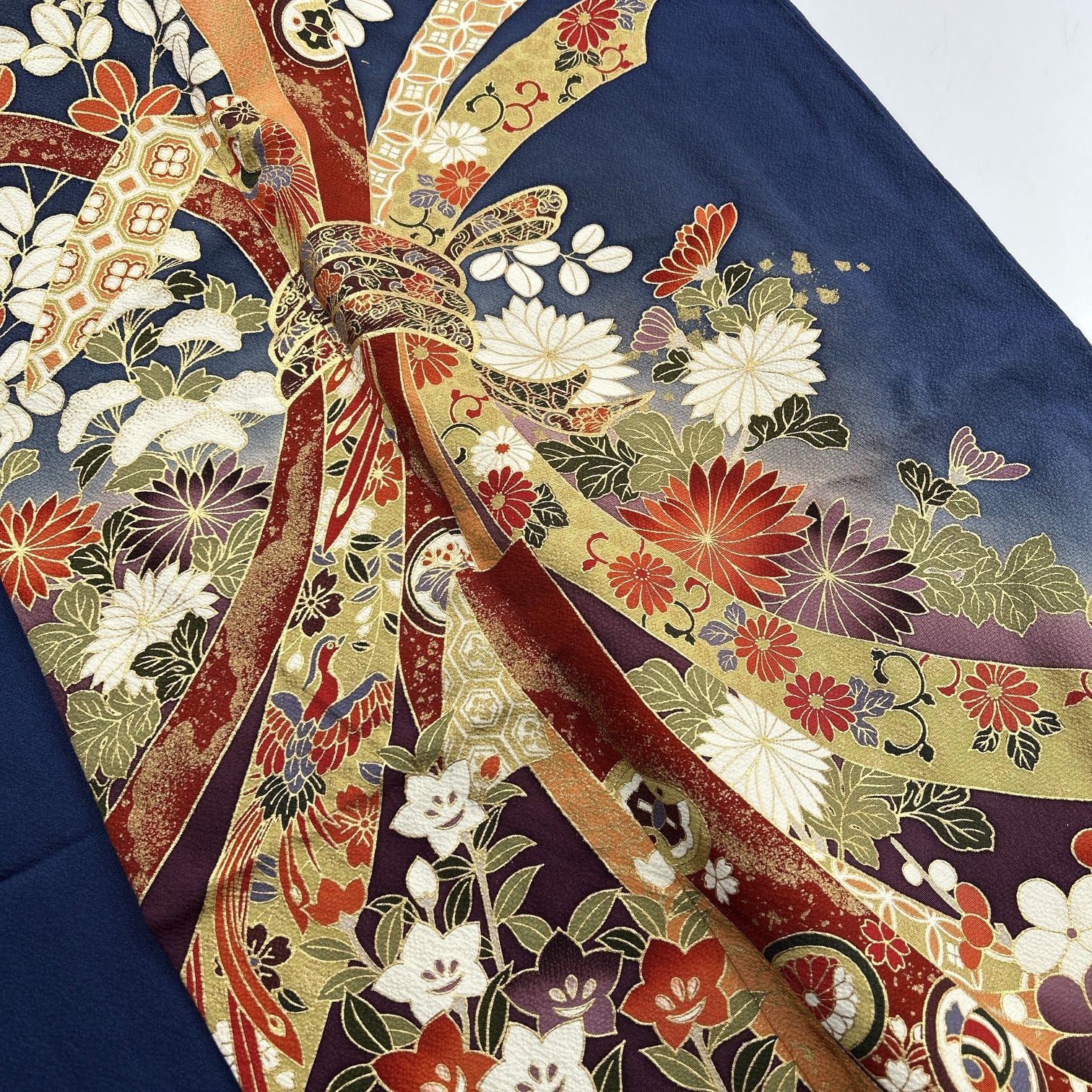 振袖 4枚 正絹 着物まとめ売り 同梱購入歓迎 リメイク用 着付け練習用