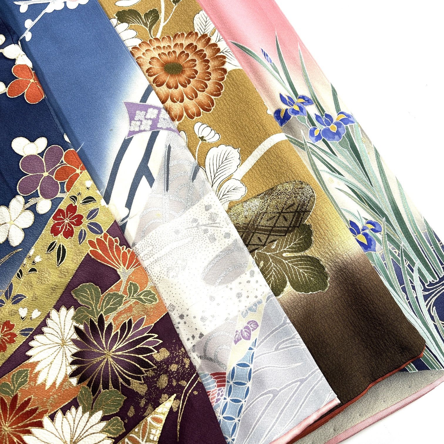 振袖 正絹 着物 同梱 リメイク用 着付け L 448