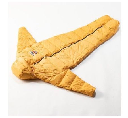 D 11507 Kleio x NANGA 袖付き寝袋 AURORA DX 370 yellow 黄色