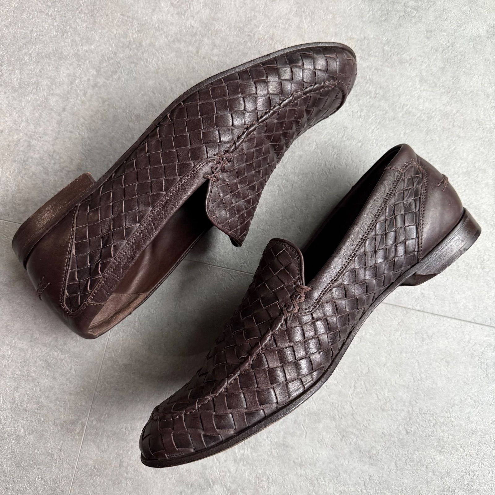 BOTTEGA VENETA ボッテガヴェネタ イントレチャートレザー ローファー
