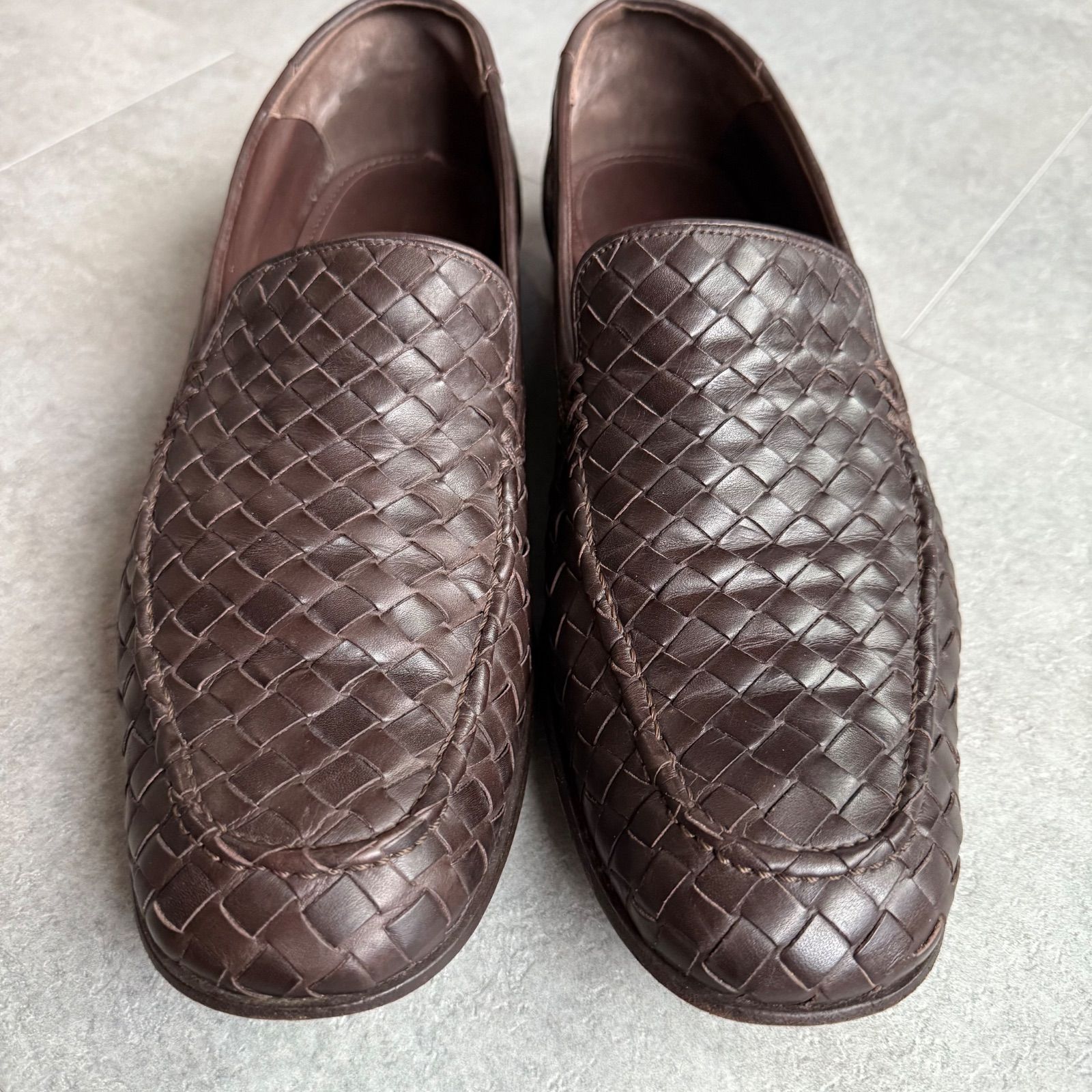 BOTTEGA VENETA ボッテガヴェネタ イントレチャートレザー ローファー