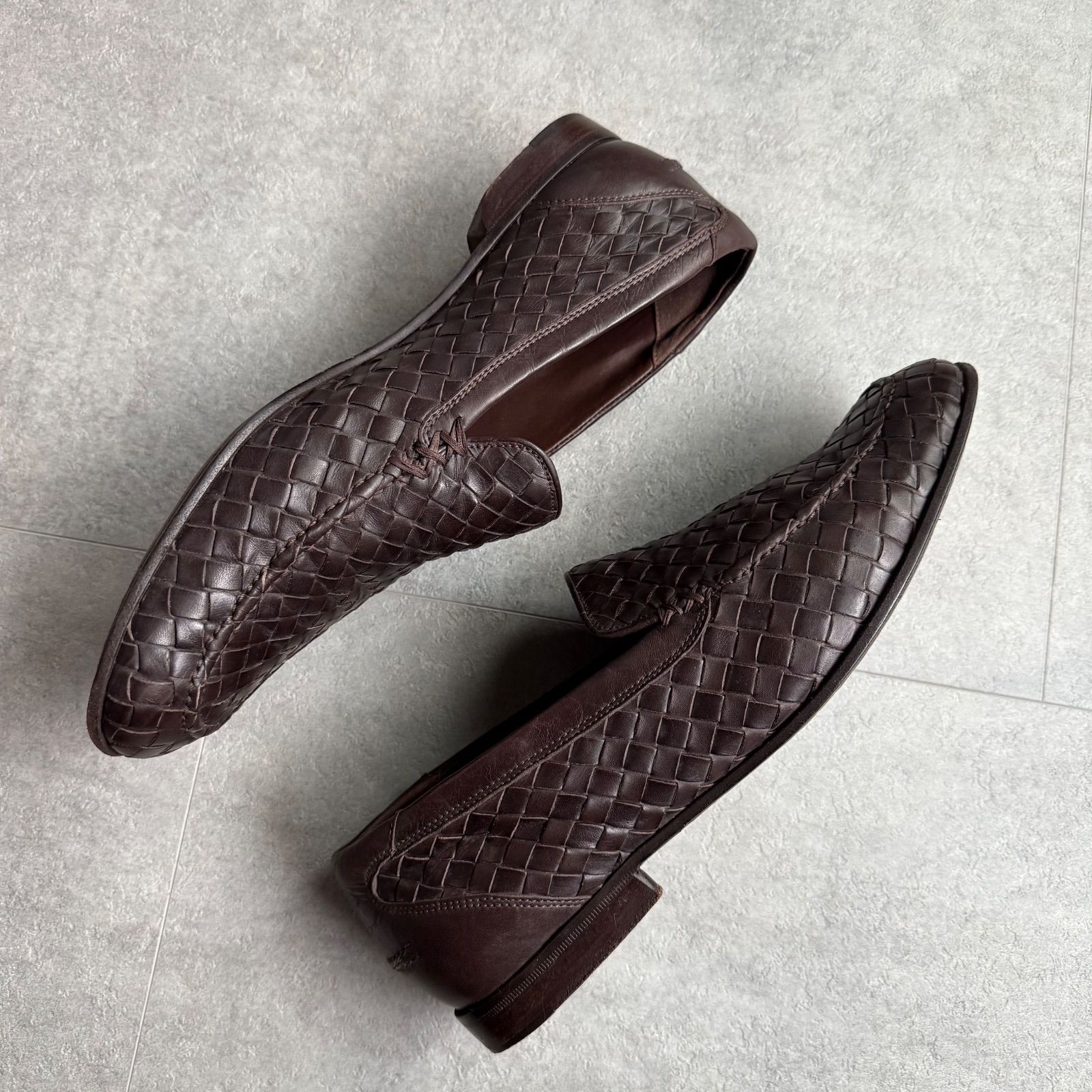 BOTTEGA VENETA ボッテガヴェネタ イントレチャートレザー ローファー