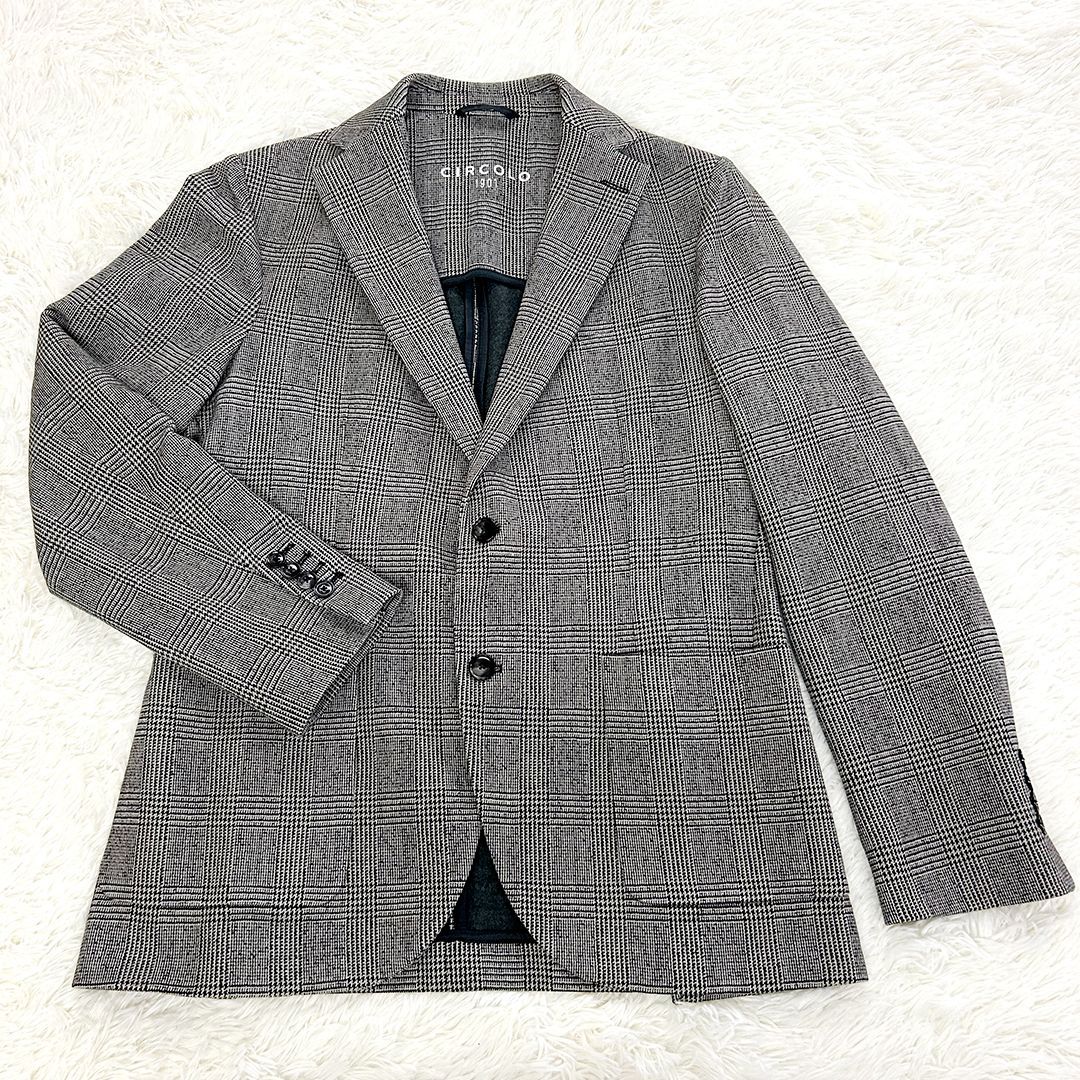チルコロ 1901 CIRCOLO 1901 グレンチェック シングル ジャケット