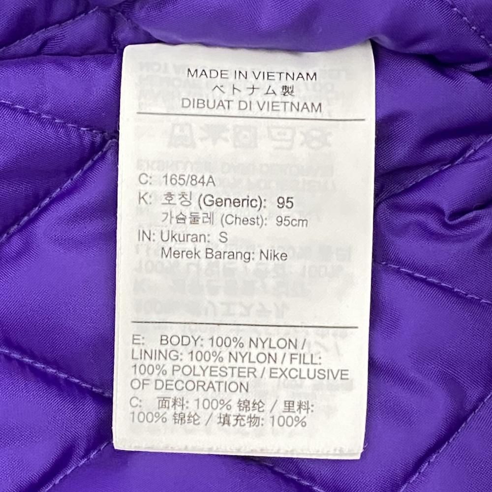 中古】Supreme×NIKE 19SS Hooded Sport Jacket ブラック パープル