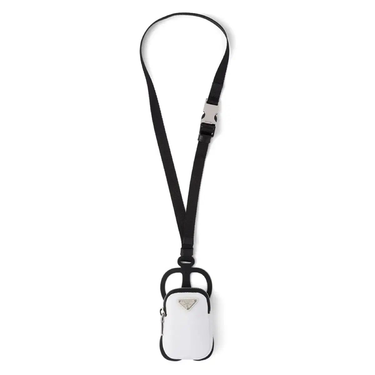 PRADA プラダ リナイロン 携帯ホルダー ケース ストラップ 財布 ポーチ 白