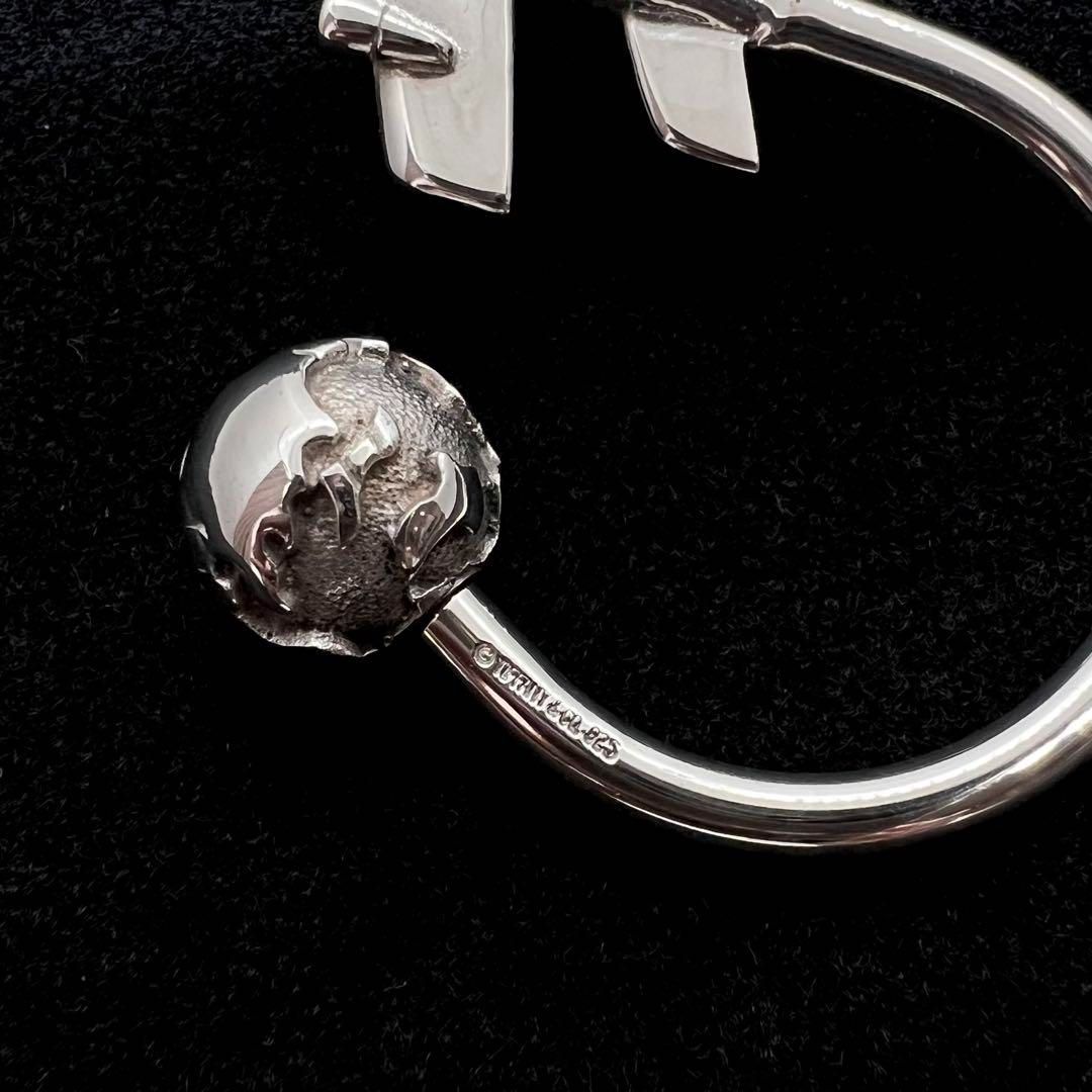 希少☆美品 Tiffany&Co. ティファニー キーリング 地球儀 飛行機
