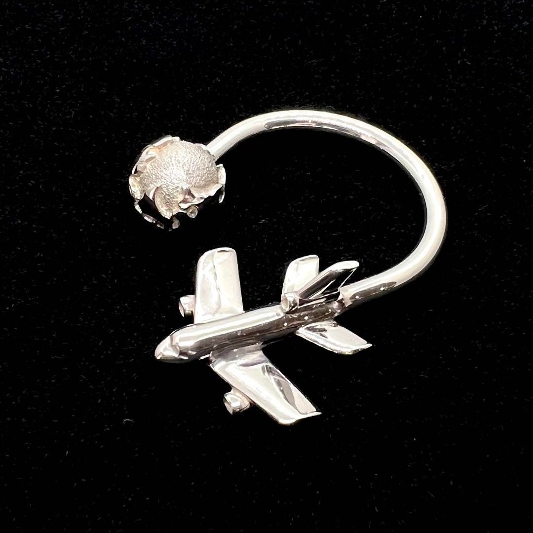 Tiffany-Co. ティファニー キーリング 地球儀 飛行機 シルバー 925