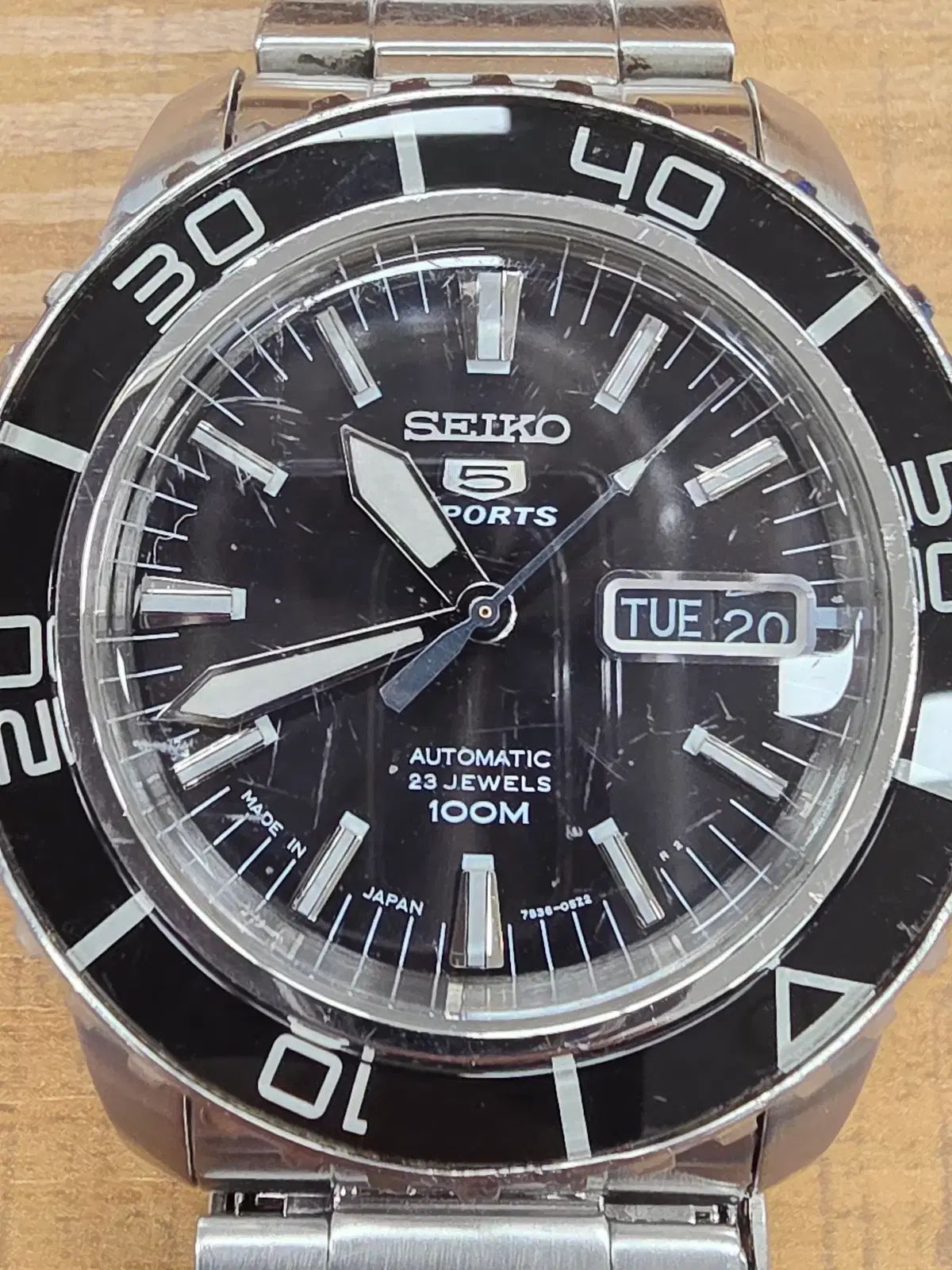 SEIKO 7 S 36 04 N 0 オートマチック メタル リストウォッチ