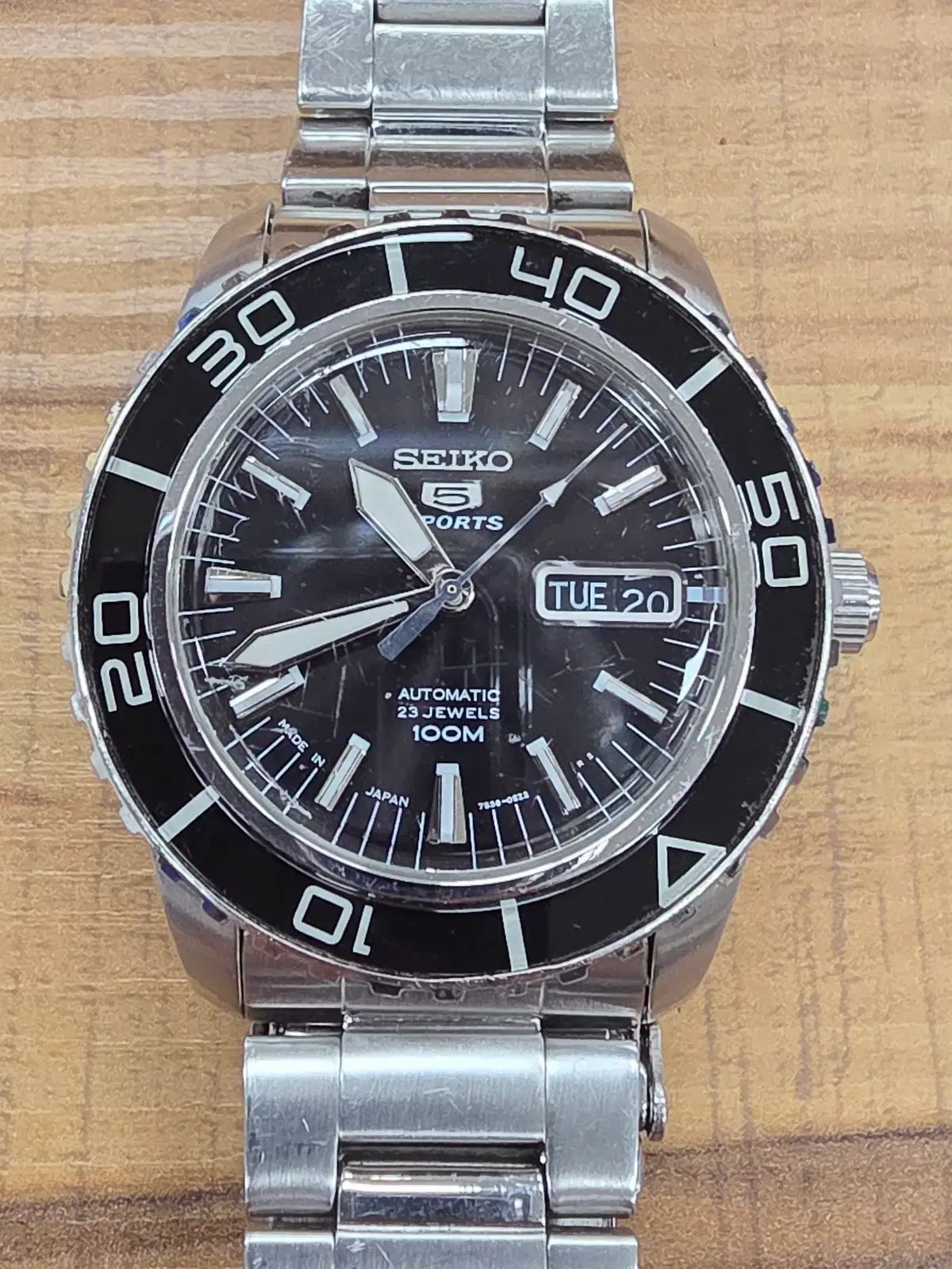 SEIKO 7 S 36 04 N 0 オートマチック メタル リストウォッチ