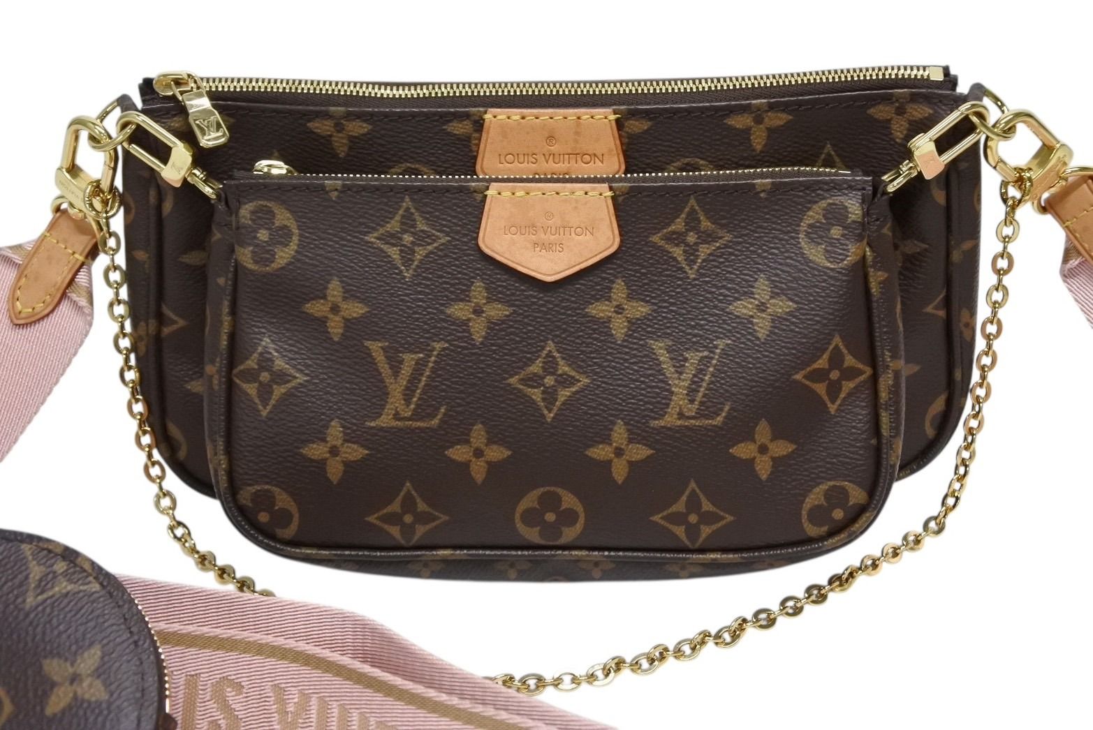 LOUIS VUITTON ルイヴィトン ミュルティ ポシェット アクセソワール ショルダーバッグ M 44840 モノグラム 4 b 009709