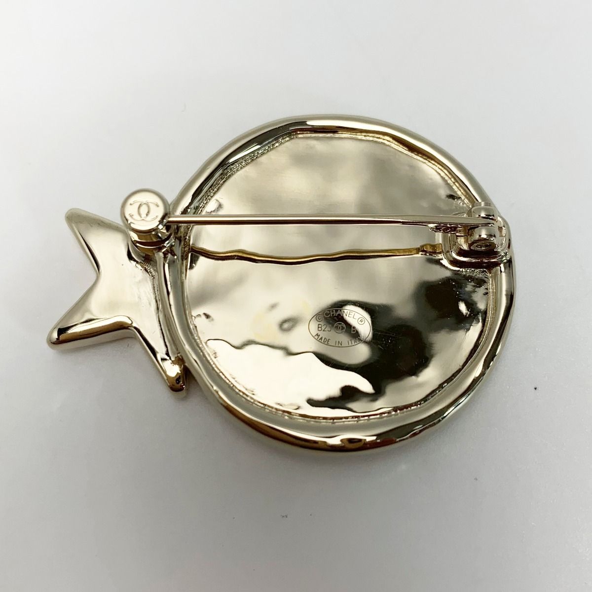 CHANEL シャネル スター ココマーク ブローチ B 23 ゴールド メッキ