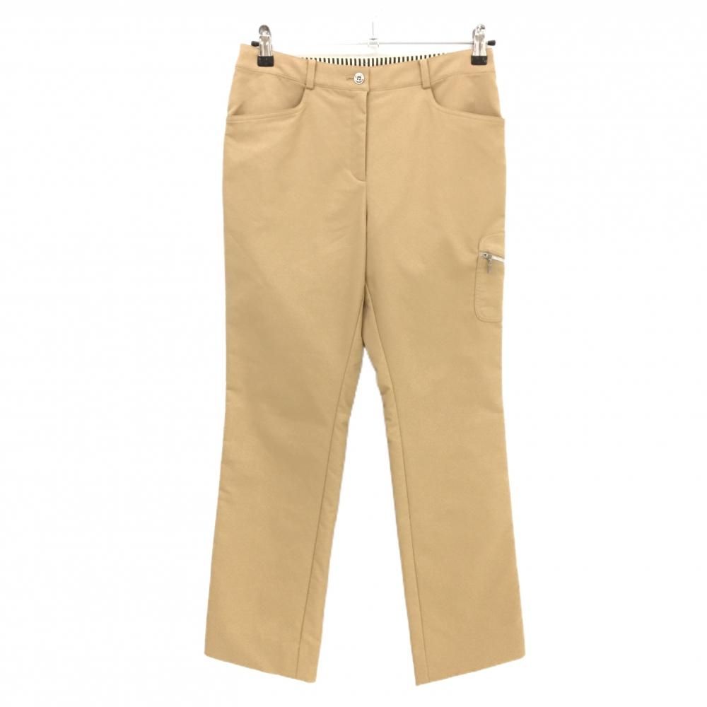 美品】ランバンスポール パンツ ベージュ 無地 ウエスト裏ストライプ