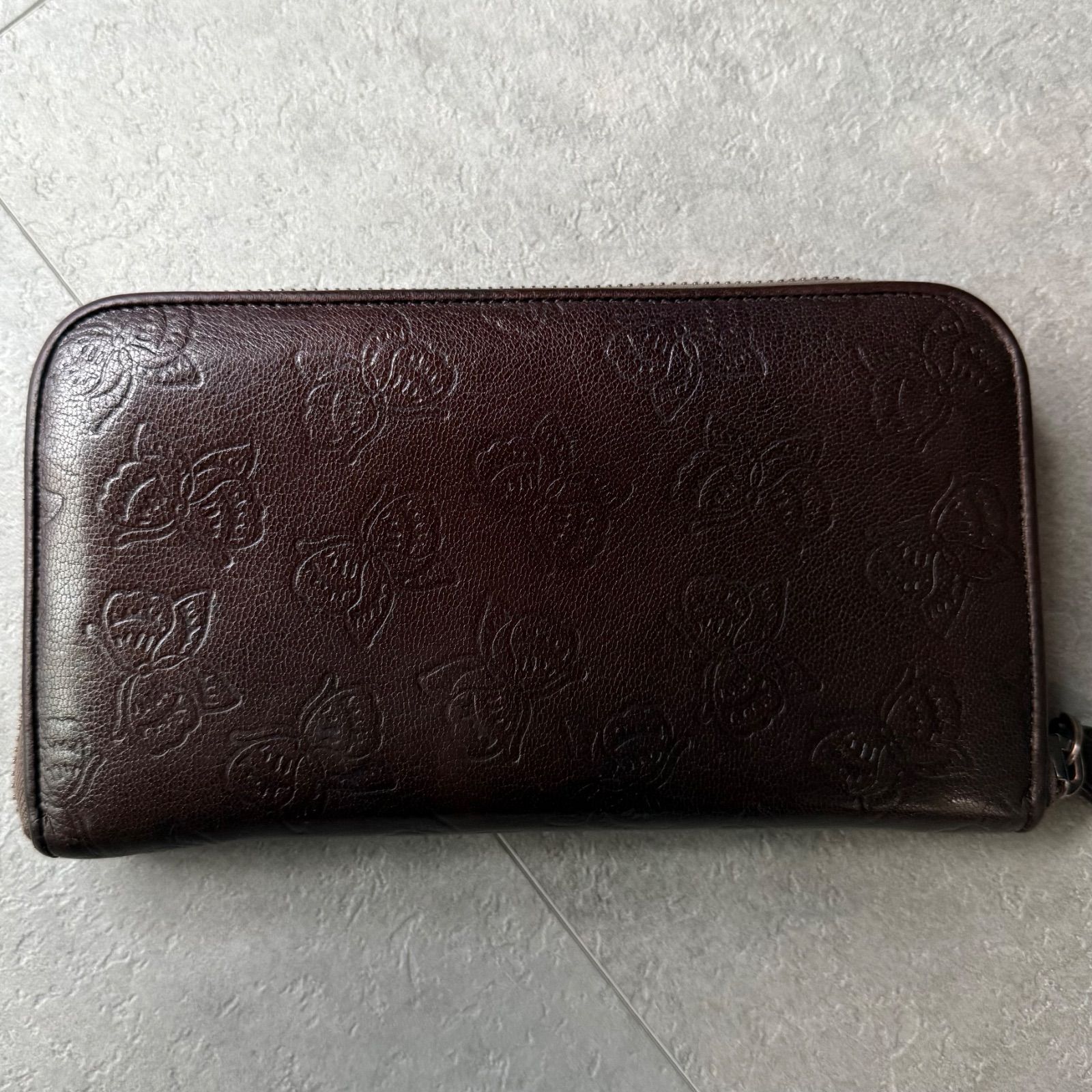 希少 BOTTEGA VENETA ボッテガヴェネタ ラウンドファスナー長財布 