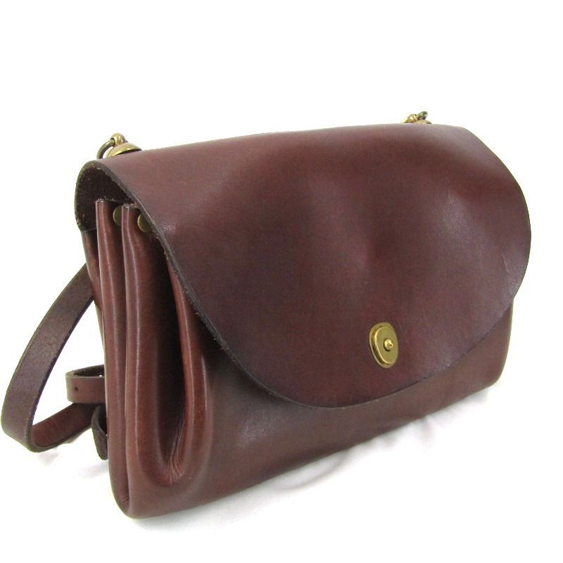 vasco ヴァスコ LEATHER GARCON 2 WAY BAG VS-215 L ショルダーバッグ カウレザー OLD OIL Series オイル ブラウン