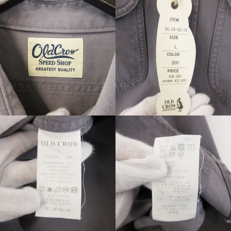 未使用 OLD CROW オールドクロウ DUESENBERG WORK L/S SHIRTS OC-24-SS