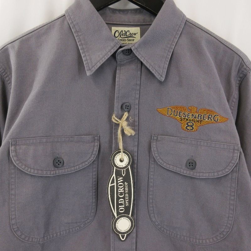 未使用 OLD CROW オールドクロウ DUESENBERG WORK L/S SHIRTS OC-24-SS