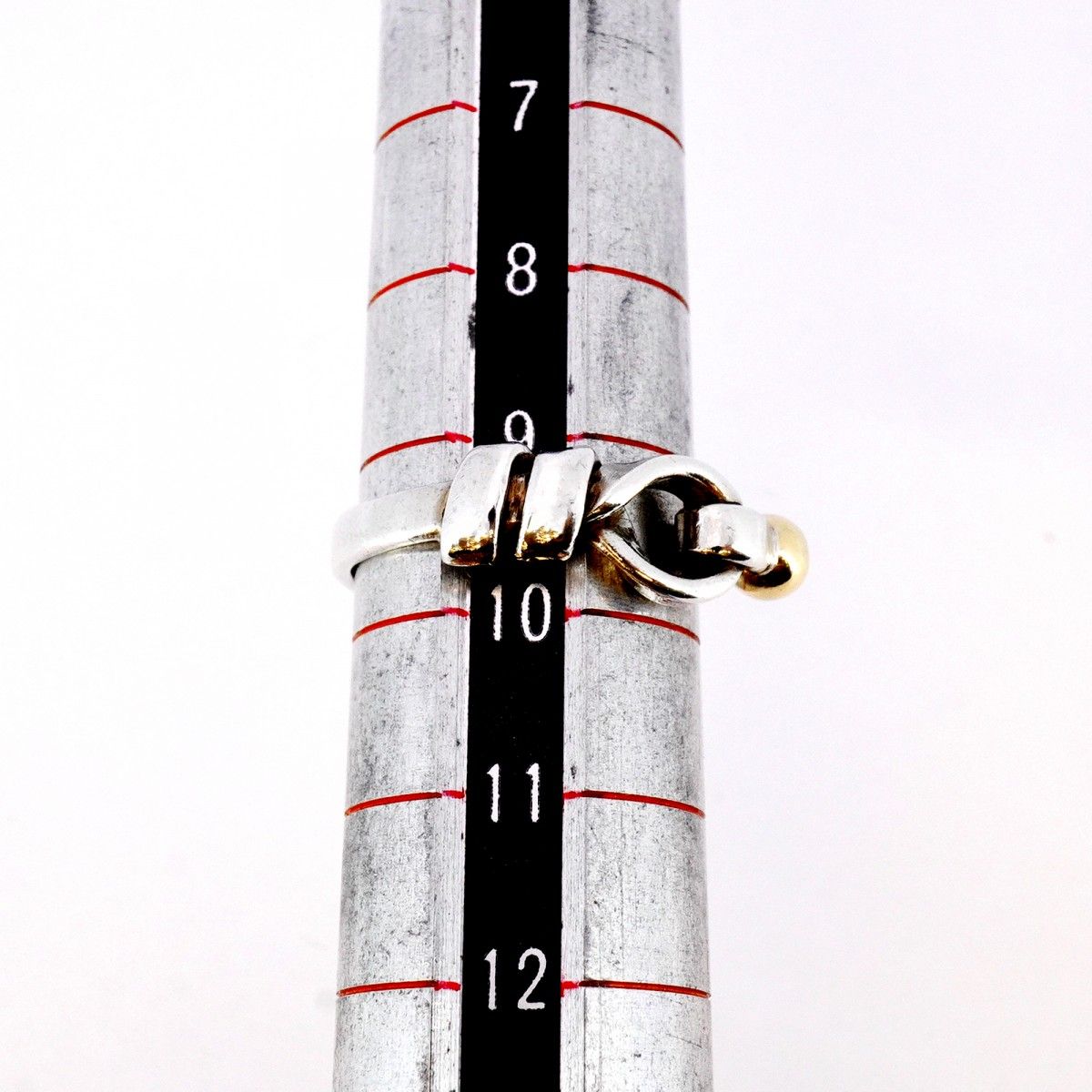 5job0473】ティファニー リング フック&アイ K18YG イエローゴールド