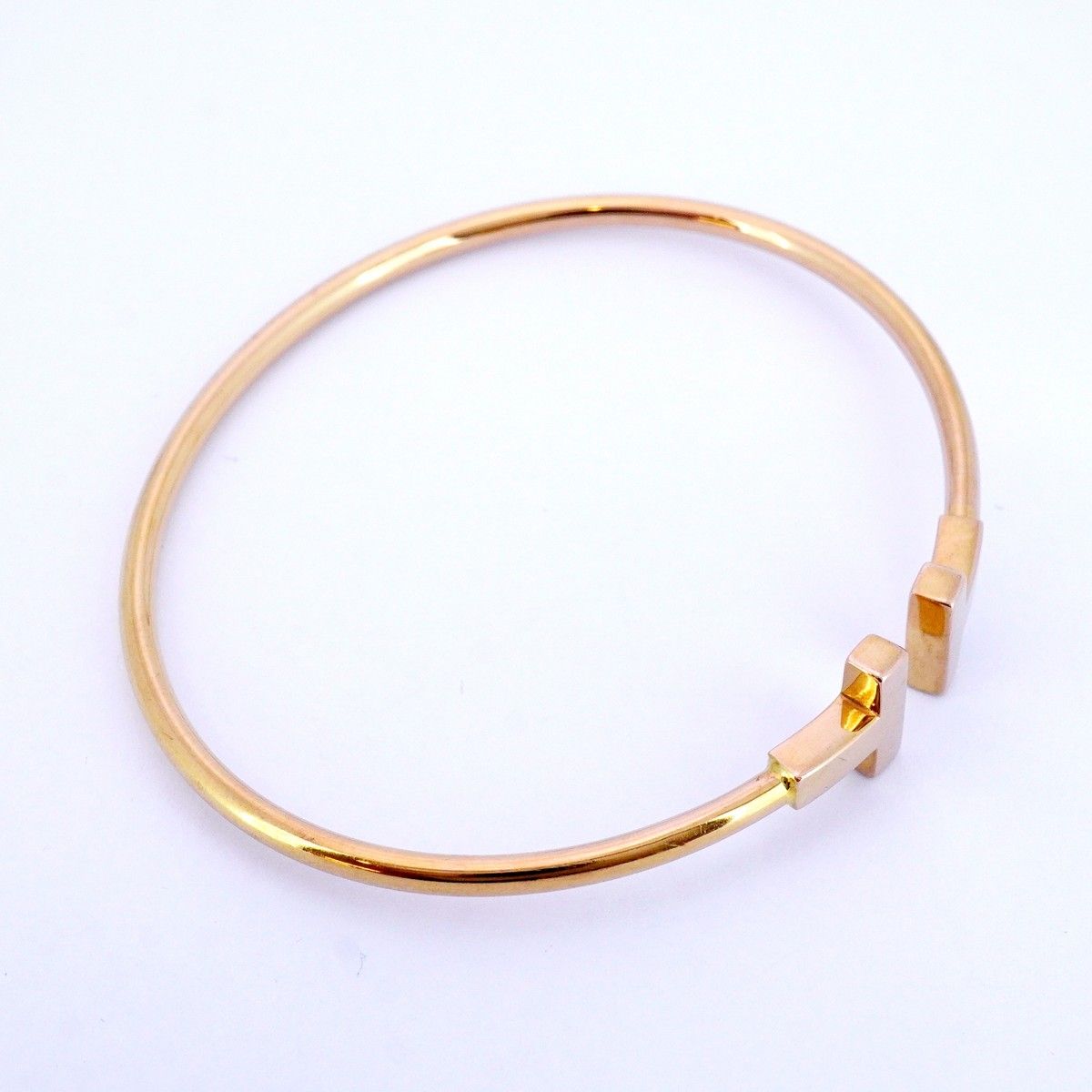 5 job 0500 ティファニー バングル Tワイヤー K 18 PG ピンクゴールド レディース