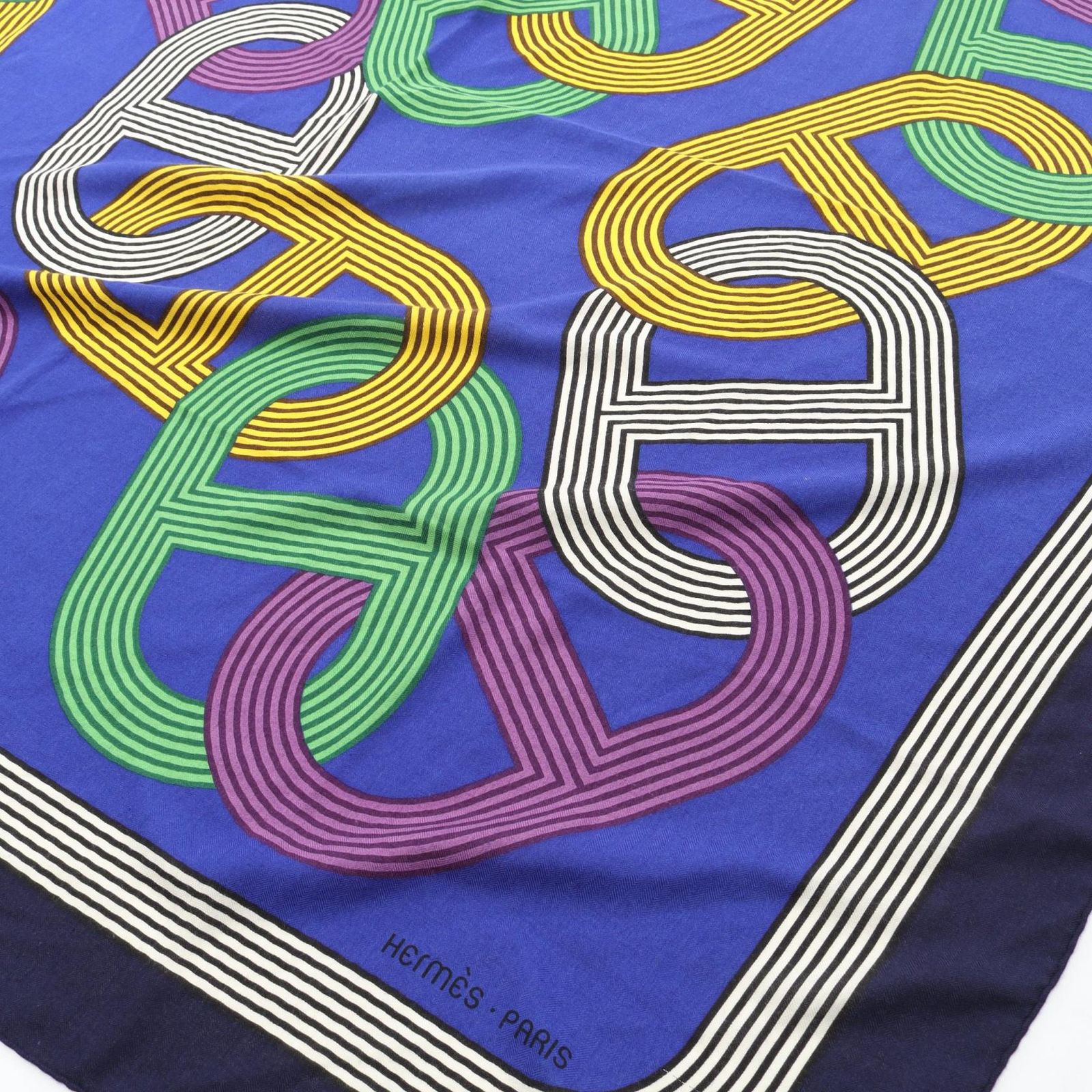 HERMES エルメス カレジェアン カレ140 CIRCUIT 24 FAUBOURG スカーフ