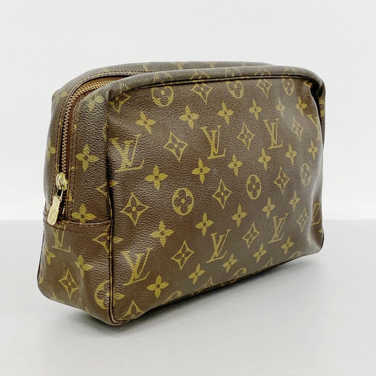 5 oe 5139 ルイヴィトン ポーチ モノグラム トゥルーストワレット28 M 47522 ブラウン レディース