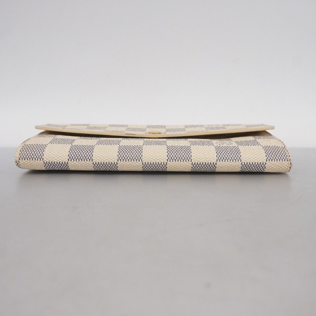 5 oe 5230 ルイヴィトン 長財布 ダミエ アズール ポルトフォイユサラ N 61735 ホワイト レディース