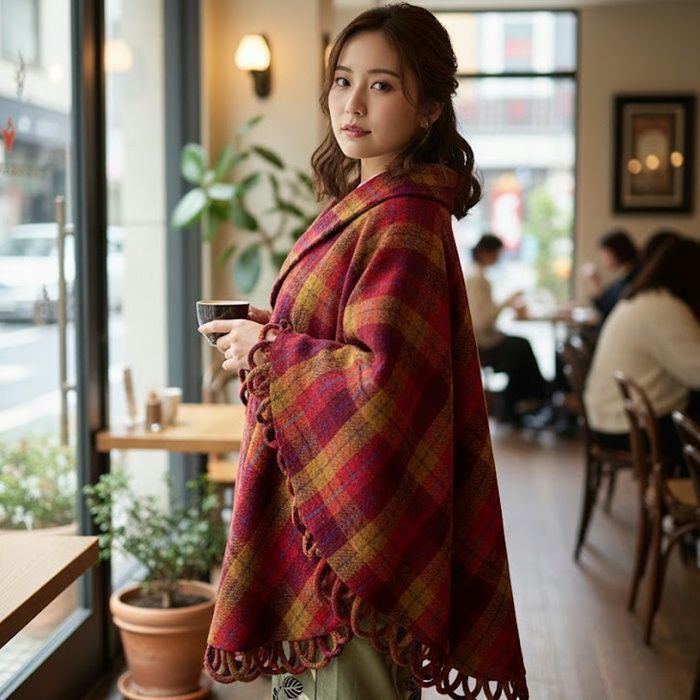 和装コート へちま衿 マント お洒落コート コート ケープ 日本製