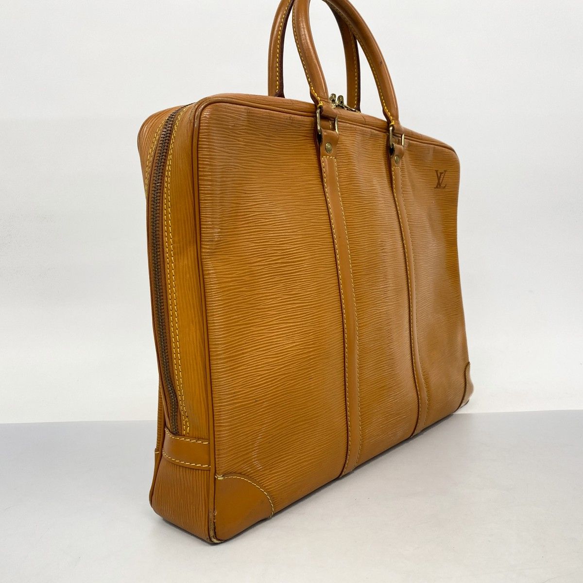 5 oe 5352 ルイヴィトン ビジネスバッグ エピ ポルトドキュマンヴォワヤージュ M 54478 ジパングゴールド メンズ