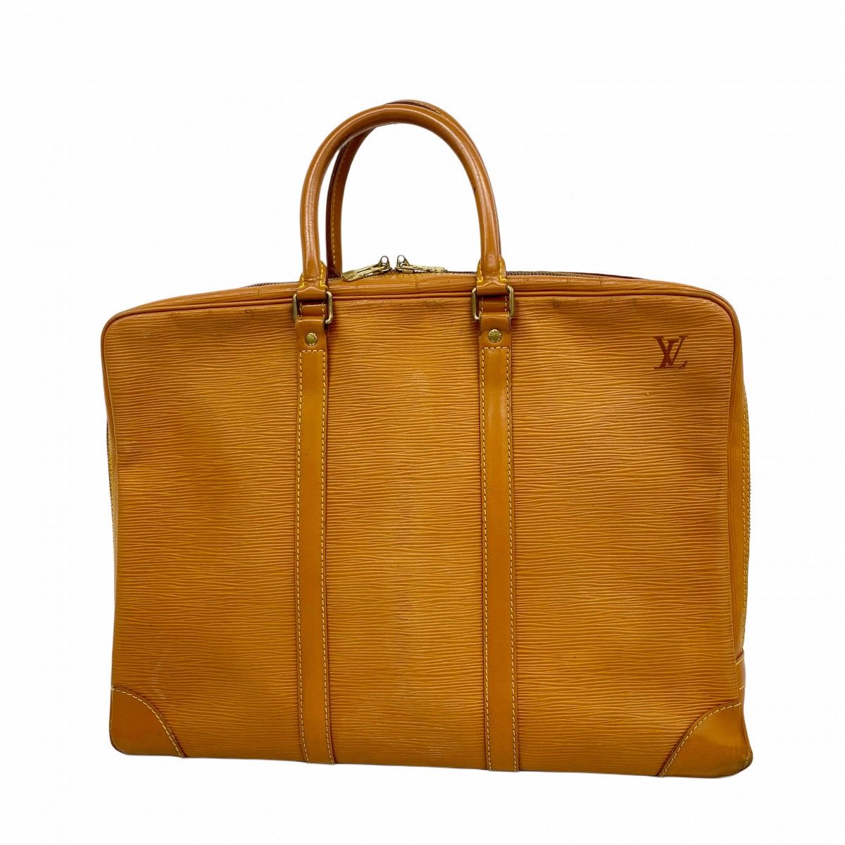 5 oe 5352 ルイヴィトン ビジネスバッグ エピ ポルトドキュマンヴォワヤージュ M 54478 ジパングゴールド メンズ